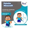 thumbnail image 3 of Peluche Articulado Ruz Minecraft (Steve 30 cm Azul), 3 of 4