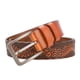 thumbnail image 4 of Sonducket Cinturón Masculino Y Resistente Al Desgaste Con Cinturones De Mano De Obra Fina Con Impresión De Moda Para Hombres PU Naranja 110cm Type3 NO3, 4 of 6
