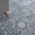 thumbnail image 6 of Nourison Silken Weave Floral Blue 8'10" x 11'10" Area Rug, (9x12), 6 of 8