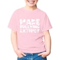 thumbnail image 3 of WAYUTE Girls Letter Graphic Tee Short Sleeve T Shirt Top for Kids Children Fashion Lightweight Casual Outdoor, 3 of 4