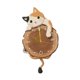 thumbnail image 5 of Reloj de pared con forma de gato, péndulo con cola oscilante, reloj de pared analógico decorativo colgante con forma de animal. 29 cm x 51 cm, 5 of 8