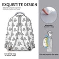 thumbnail image 5 of Playful Elephant Design Backpack - Durable Waterproof Bookbag for School, Comfortable Laptop Backpack for Teens, Elephant Print Gift, 5 of 6