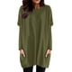 thumbnail image 1 of Camiseta de manga larga y cuello redondo para mujer, para otoño-invierno: camiseta estampada de poliéster con mangas abullonadas y bolsillo, 1 of 5