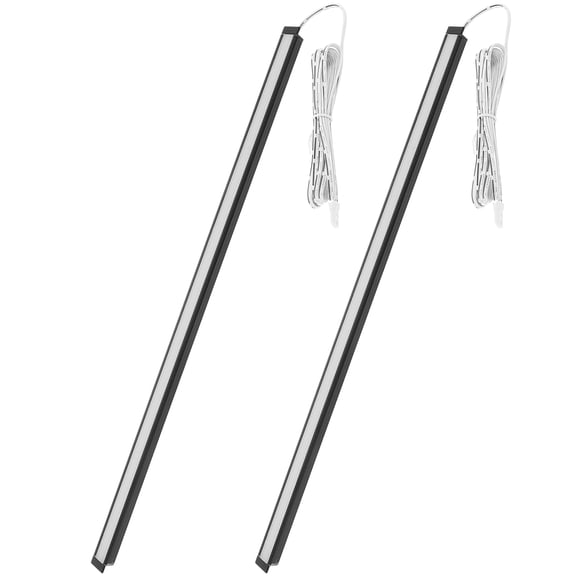 STRANDCHIC 2pcs Under Cabinet Lighting Warm in Black Aluminum Alloy for Garage Use
