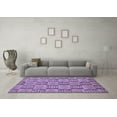 thumbnail image 3 of Ahgly Company Indoor Round Abstract Blue Modern Area Rugs, 3' Round, 3 of 4