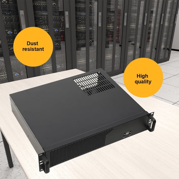 CDZHLTG 19inch Server Cabinet Case Rack Mount 2U 482x 89 x 350mm US