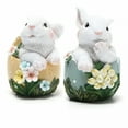 thumbnail image 7 of LAMIRO 6” Springtime Easter Bunny Garden Statue, 7 of 7