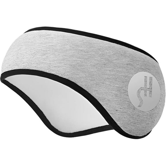 Ljia Sleep Mask Sleeping Earmuff Headband Adjustable Noise Reduction Sleeping Earmuff Winter Ear Warmer for Men and Women (Grey) A605