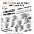 thumbnail image 2 of Juego de Destornilladores Eléctricos de Precisión, 88 Puntas Magnéticas en 1, Kit de Herramientas de Reparación para PC y Control Remoto., 2 of 5