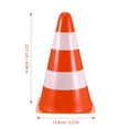 thumbnail image 3 of ColoMX Conos de seguridad vial (6 unidades): Conos de tráfico de alta visibilidad para seguridad y construcción. Equipo de plástico para obras viales, estacionamientos y deportes., 3 of 8