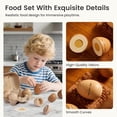 thumbnail image 4 of Tiny Land Wooden Egg for Kids, Organic Play Food Combo Playset - 6 Pcs Realistic Wooden Eggs, Montessori Kitchen Toys for Pretend Play, Easter Crafts for Toddlers, 4 of 6