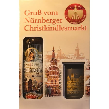 LAMINATED POSTER Bottle Mulled Wine Nuremberg Christmas Market Poster Print 24 x