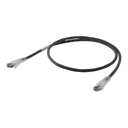 UPC: 0662620231778 | Hubbell NEXTSPEED – Patch cable – RJ-45 (M) to RJ-45 (M) – 2 ft – UTP – 0.1 dB – CAT 6 – IEEE 802.3bt – stranded – black