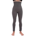 thumbnail image 3 of 2-Pack Plus Size High Waist Tummy Control Full Length Legging Compression Top Pants Fleece Lined XL 2XL, 3 of 4