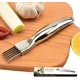 thumbnail image 4 of Cuchillo de cebolla picada de acero inoxidable, picadora de 1 pieza, trituradora cortadora de cebolla afilada, mango curvo, picadora rápida de alimentos, herramientas de cocina, 4 of 4