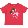 thumbnail image 3 of Inktastic Superhero Girl, Cute Girl, Brown Hair, Pink Cape Girls Baby T-Shirt, 3 of 5