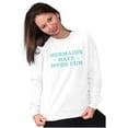 thumbnail image 4 of Mermaids Have More Fun Beach Vibes Women Crewneck Sweatshirt Brisco Brands S, 4 of 6
