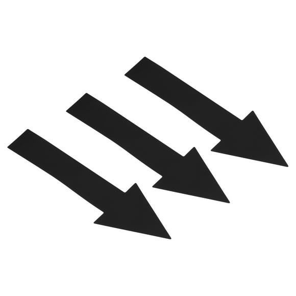 Uxcell 8x2" Arrow Sticker PVC Directional Sign Adhesive Removable Floor Decal Black 4Set / 12Pieces