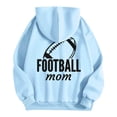 thumbnail image 3 of MHFRRA Sudadera con Capucha Informal para Hombre, Estilo Holgada, con Estampado de Fútbol, Cómoda y Cálida para Uso Diario En Otoño E Invierno Azul cielo, 3 of 4