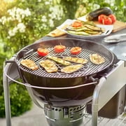 Grill Grate Replacement 8835 for Weber, Upgraded 22.5 Inch Charcoal Grills, Kettle, Performer, Master-Touch, Gourmet BBQ System Hinged Cooking Grate Grids 21.5 BBQ Stainless Steel for Weber