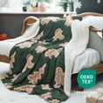 thumbnail image 3 of Cozy Comfort Christmas Throw Blanket - Soft and Warm Sherpa Christmas Gingerbread Throw Blankets for Couch, Sofa, Bed, Winter Blanket for Christmas, Decoration Gift Blanket 50"x60", 3 of 6