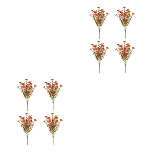 Flores artificiales Injueey 4 piezas realistas de otoño ecológicas
