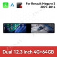 thumbnail image 2 of ZWNAV Dual 12.3 inch Screen Car Radio For Renault Megane 3 2009-2014 Android GPS Navigation Multimedia Video Player Stereo Receiver Head Unit, 2 of 14