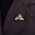 thumbnail image 7 of Honey Bee Brooches Crystal Insect Themed Bee Brooch Animal Fashion Shell Pearl Brooch Pin Gold Tone, 7 of 7