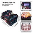 thumbnail image 3 of Hearts Battle Double Layered Insulated Refrigerated Lunch Bag with Large Capacity - Hand Carry Meal Bag - 7.1x11.4x16.1 Inches, 3 of 6