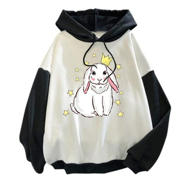 Cathalem Sweatshirts pour Femmes Manches Longues Décontractées avec Poche, Noir TG