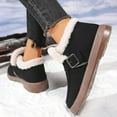 thumbnail image 6 of Wowcloth Women's Snow Boots - Fleece-Lined Warm Comfortable Anti-Slip Flat Sole with Solid Color Round Toe Casual Fashion Ankle Footwear for Winter, 6 of 9