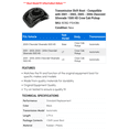 thumbnail image 2 of Transmission Shift Boot - Compatible with 2001 - 2003, 2005 - 2006 Chevy Silverado 1500 HD Crew Cab Pickup 2002, 2 of 2