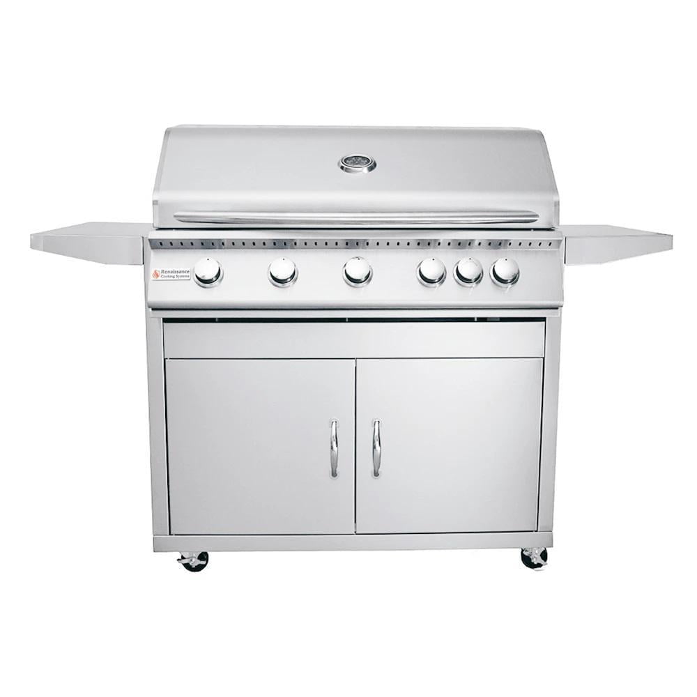 RCS Premier Series 40-Inch 5-Burner Propane Gas Grill With Rear Infrared Burner - RJC40ALPCK