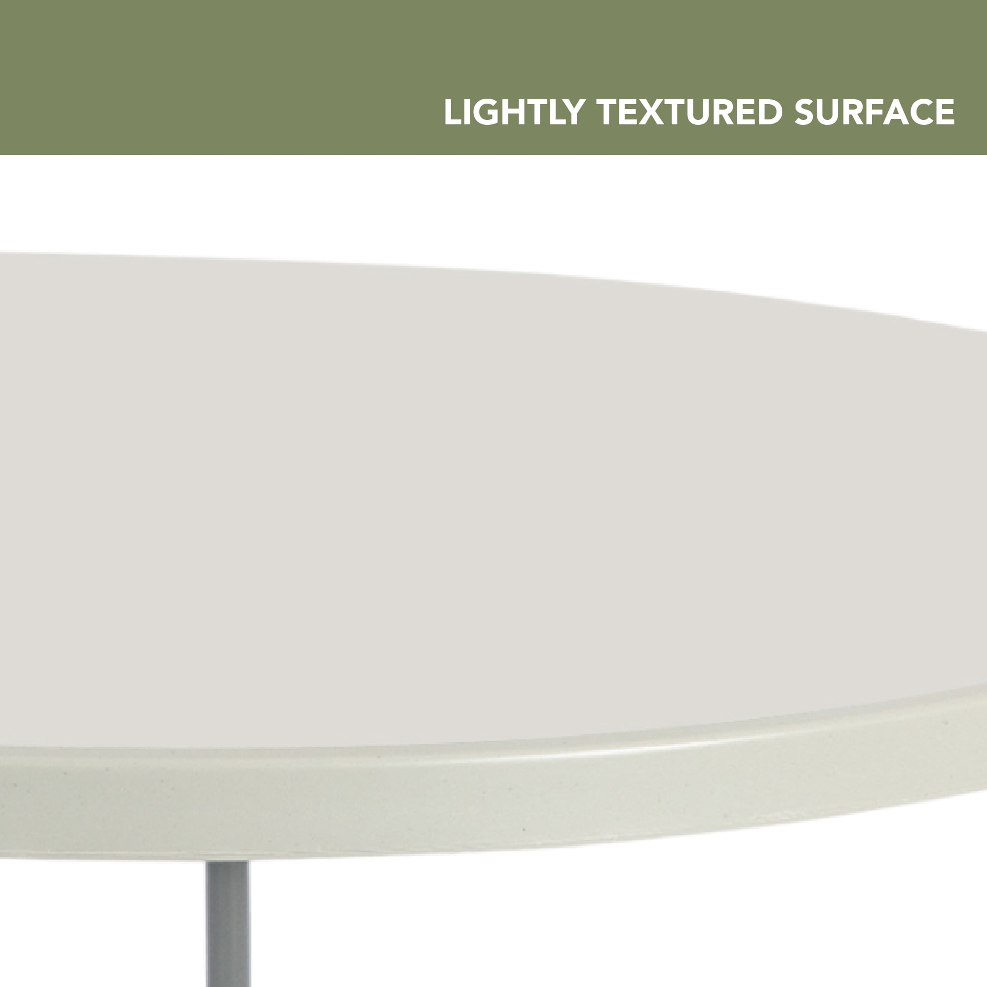 Hampden Furnishings Baldwin Collection 60" Plastic/Steel Round Folding Table, Grey