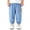 Blue, variant on BXSRUTA Toddler Cotton Jogger Pants with Cute Bear Print Elastic Waist and Ankles for Boys and Girls