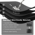 thumbnail image 3 of BULULOM  Bathroom Rugs，Non-Slip Bath Mat, Thin Absorbent  Rubber Backing,Dark Gray 16"x24", 3 of 9