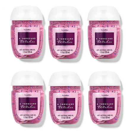 A Thousand Wishes 6-Pack Hand Gel Sanitizers by Bath   Body Works/White Barn