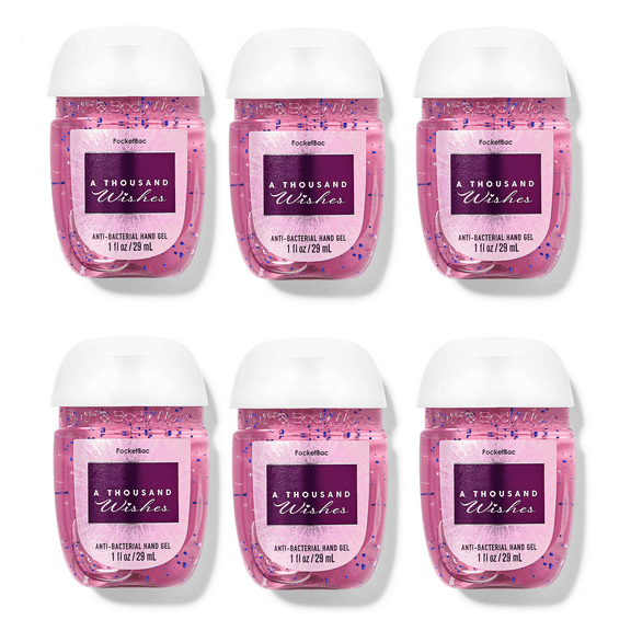 A Thousand Wishes 6-Pack Hand Gel Sanitizers by Bath   Body Works/White Barn