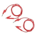 thumbnail image 4 of Paquete de 2 Cables de Silicona de 1 M de Doble Extremo a Pinza de - rojo Yotijar Cable de banana a pinza de cocodrilo, 4 of 10