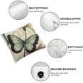 thumbnail image 4 of Orinice Vintage Butterfly Throw Pillow Covers   Modern Butterflies Pattern Decorative Square   Flower Print  Cushion Pillowcases for Couch Sofa Home Living Room Car Decor 20x20in, 4 of 5