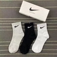 thumbnail image 1 of En stock Entrega Rápida 5 Pares De Calcetines Deportivos De Tubo Largo Nike Para Hombre Y Mujer 100 % Algodón Puro Casuales Transpirables Largospangjing, 1 of 4