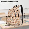 thumbnail image 6 of KUIFORTI Orange Capybara Bookbag with Lunch Box for Teens Elementary Middle School Daily Use Set of 4 Durable with Pencil Bags Water Bottle Sleeve Kids School Backpack, 6 of 7