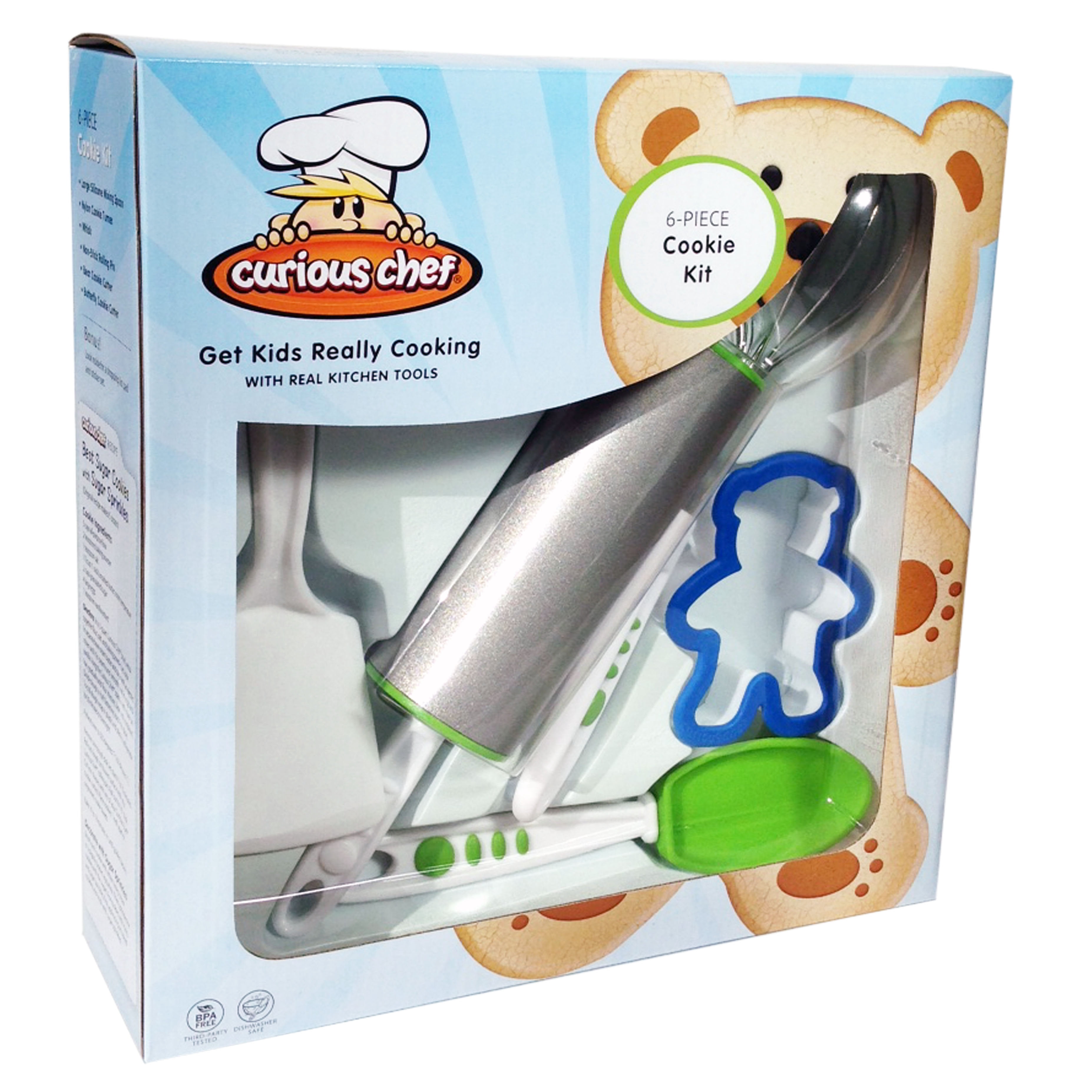 Curious Chef 6 Piece Cookie Kit