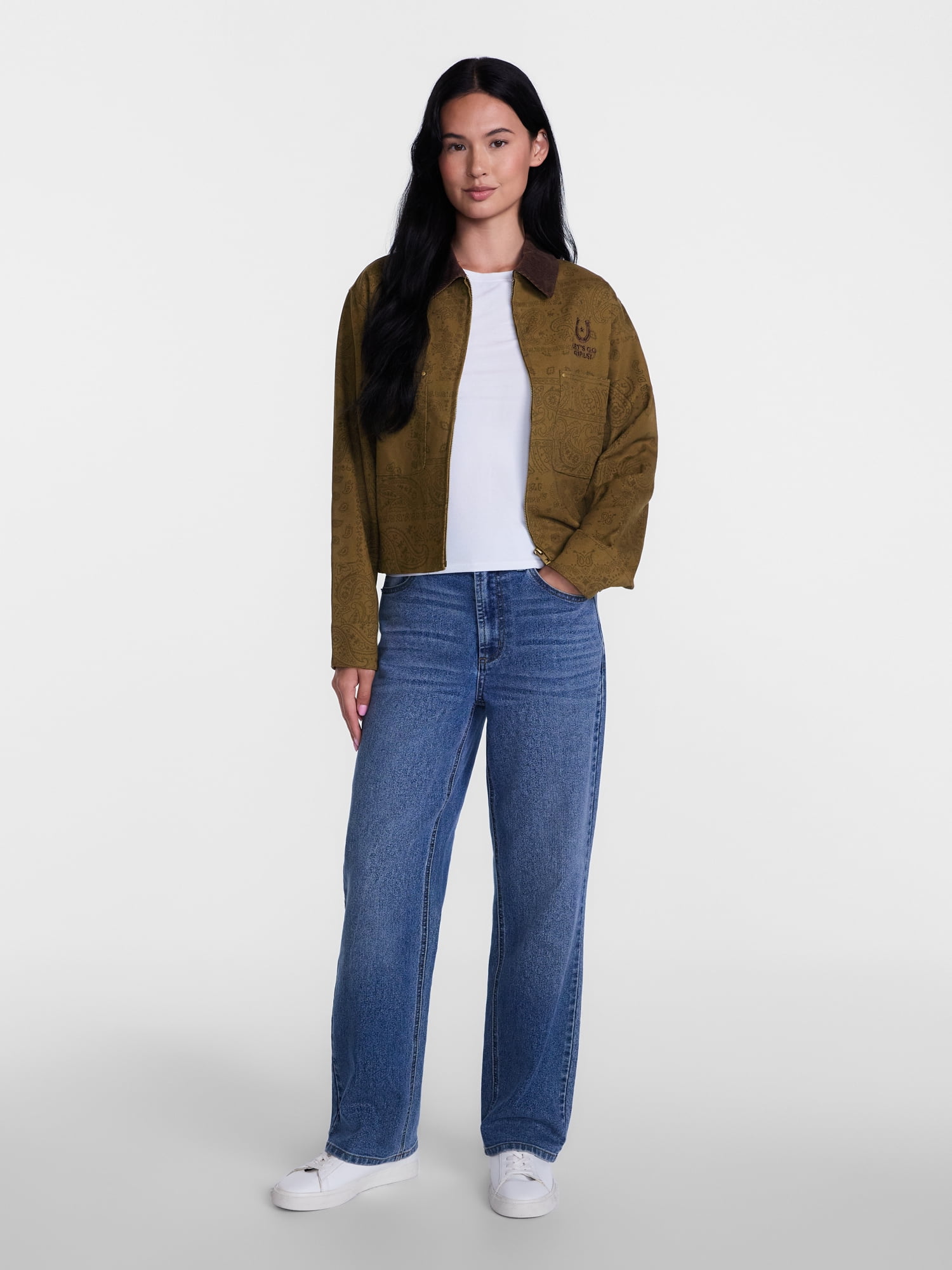 Shania Twain Women's Print Cotton Jacket with Long Sleeves, Sizes XXS-4X