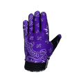 thumbnail image 1 of Purple Paisley Motorcycle Gloves, 1 of 3