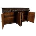 thumbnail image 5 of Anisa 4-Door 4-Drawer Sideboard in Traditional Antique Black on Solid Wood, 5 of 11