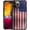 Classic metal pattern Red and Blue American Flag, variant on Case Compatible with iPhone 15 Pro Max, Cases for Women Girl, Shockproof Anti-Scratch Cover, Fantasy Rose