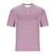 thumbnail image 5 of Blusas y camisas de manga corta y cuello redondo para hombre, blusa informal de poliéster de color liso con botones y cuello redondo a la moda para hombre., 5 of 5