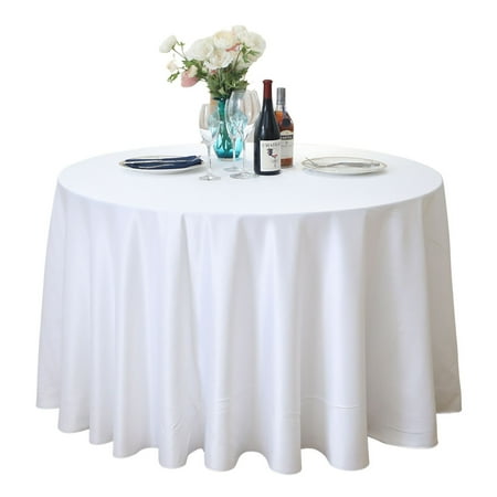 

Large Round Tablecloth Classic Solid Color Tablecloth Double-sided Satin Circle Table Cover For Dining Hotel Restaurant Party Banquet Wedding-D-160cm