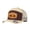 Brown & Beige, variant on Trucker Hat Bite Me Leather Patch Spliced Adjustable Unisex Cap for Travel Vacation